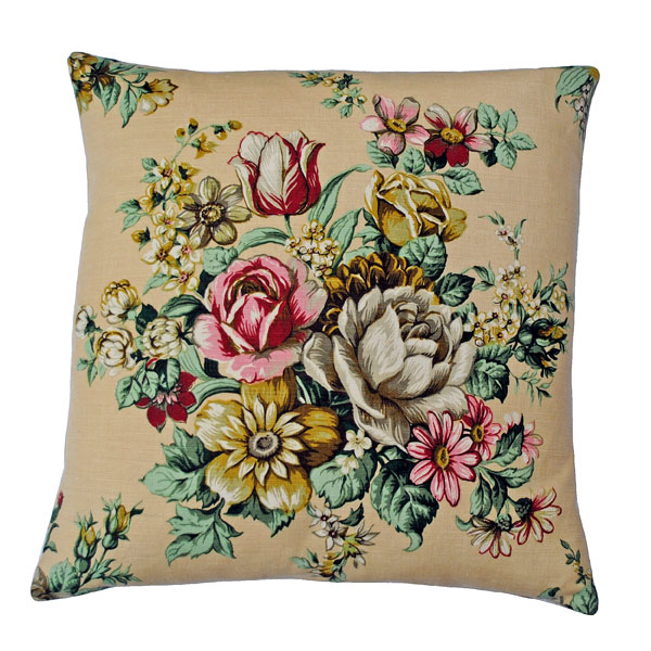 Linen Florabunda Cushion